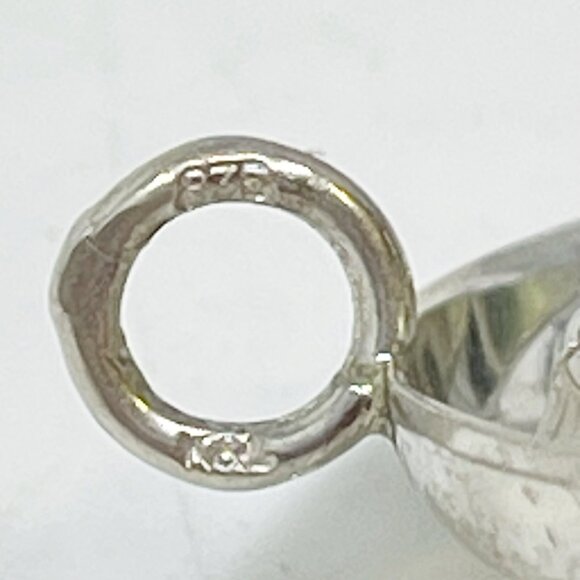 Vintage K&L 835 Silver Modernist Chunky Circle Link Bracelet German Mid Century - Picture 7 of 9